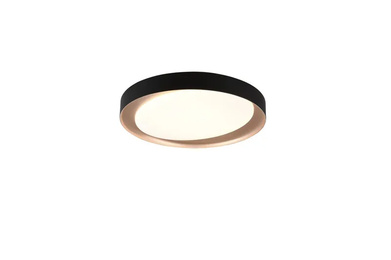 Taklampe TRIO Zeta Svart/gull - Svart/gull - Belysning - Innendørsbelysning & Lamper - Soveromslampe - Taklampa sovrum