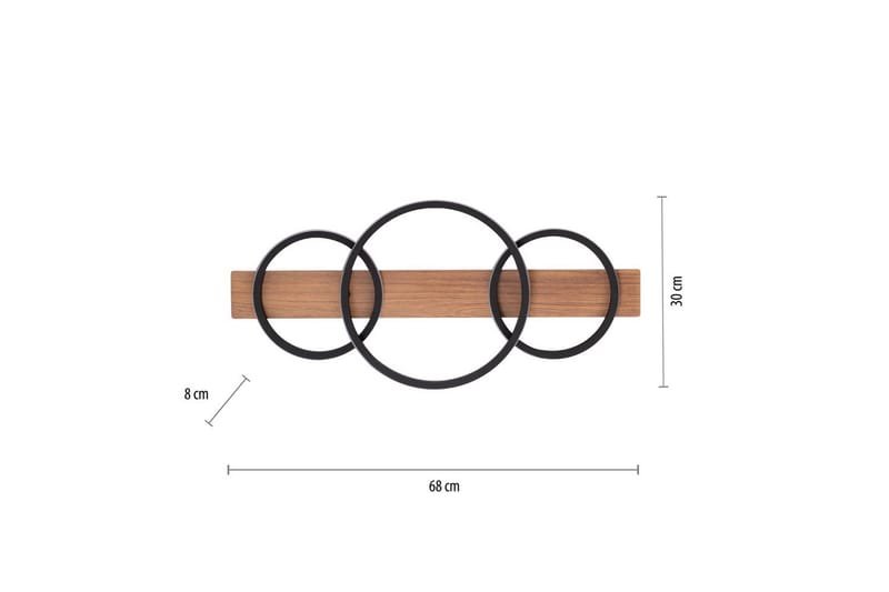 Taklampe Trooper - 30x8x68 cm - Belysning - Innendørsbelysning & Lamper - Soveromslampe - Taklampa sovrum