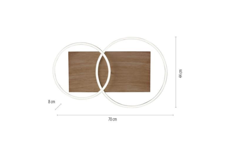 Taklampe Palma - 56x9,5x70 cm - Belysning - Innendørsbelysning & Lamper - Soveromslampe - Taklampa sovrum
