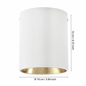 Taklampe Polasso - Hvit/Gull - Belysning - Innendørsbelysning & Lamper - Soveromslampe - Taklampa sovrum