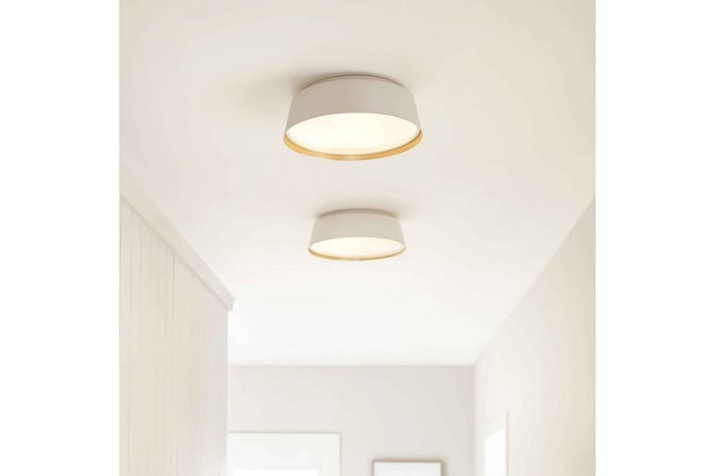 Takmontering Feiss Asher Matt hvit og gull - Matt hvit og gull - Belysning - Innendørsbelysning & Lamper - Soveromslampe - Taklampa sovrum