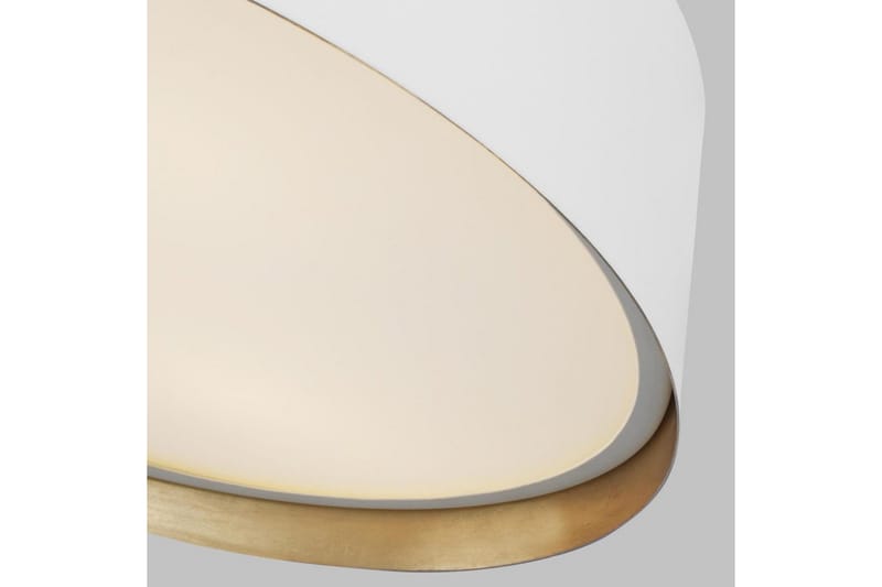 Takmontering Feiss Asher Matt hvit og gull - Matt hvit og gull - Belysning - Innendørsbelysning & Lamper - Soveromslampe - Taklampa sovrum