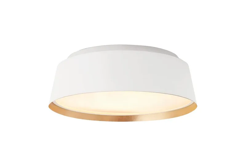 Takmontering Feiss Asher Matt hvit og gull - Matt hvit og gull - Belysning - Innendørsbelysning & Lamper - Soveromslampe - Taklampa sovrum