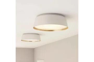 Takmontering Feiss Asher Matt hvit og gull - Matt hvit og gull - Belysning - Innendørsbelysning & Lamper - Soveromslampe - Taklampa sovrum