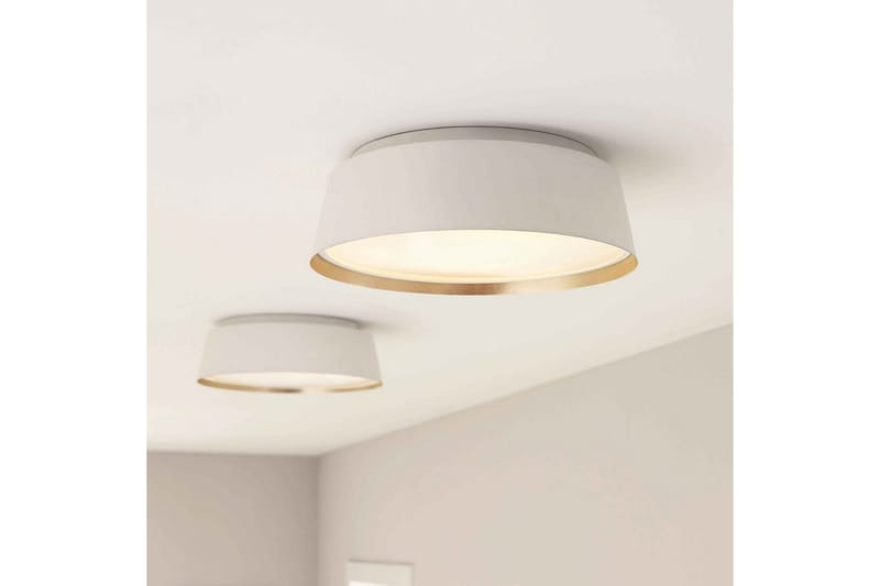 Takmontering Feiss Asher Matt hvit og gull - Matt hvit og gull - Belysning - Innendørsbelysning & Lamper - Soveromslampe - Taklampa sovrum