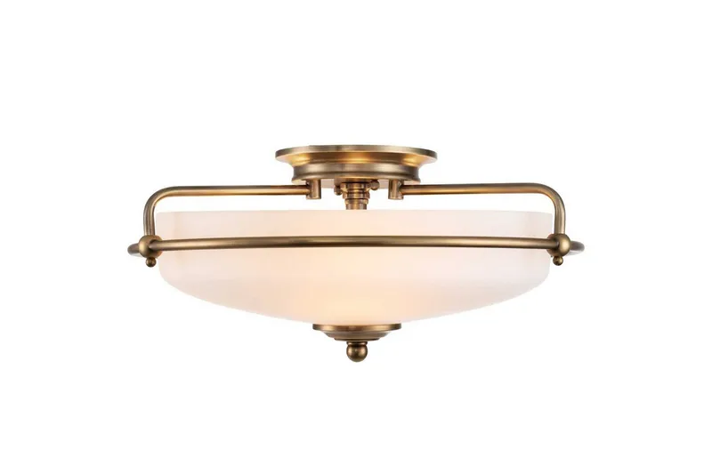 Takmontering Quoizel Griffin Forvitret messing, Forvitret messing