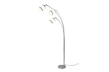 Trio Lighting Davos Gulvlampe 3L E14 Krom/Hvit - Belysning - Innendørsbelysning & Lamper - Soveromslampe