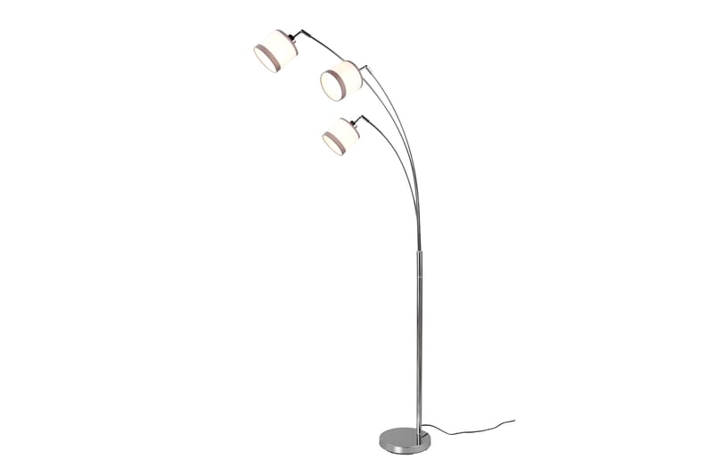 Trio Lighting Davos Gulvlampe 3L E14 Krom/Hvit - Belysning - Innendørsbelysning & Lamper - Soveromslampe