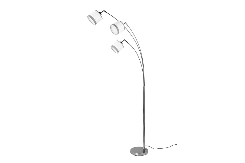 Trio Lighting Davos Gulvlampe 3L E14 Krom/Hvit - Belysning - Innendørsbelysning & Lamper - Soveromslampe