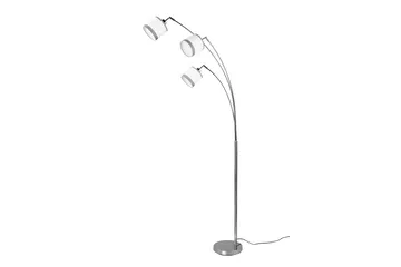 Trio Lighting Davos Gulvlampe 3L E14 Krom/Hvit - Belysning - Innendørsbelysning & Lamper - Soveromslampe