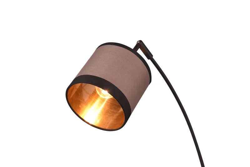Trio Lighting Davos gulvlampe 3L E14 matt svart/greige - Belysning - Innendørsbelysning & Lamper - Soveromslampe