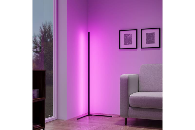 Trio Lighting Level LED Gulvlampe Svart RGB - Belysning - Innendørsbelysning & Lamper - Soveromslampe