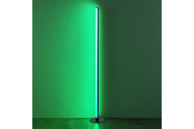 Trio Lighting Tendo LED gulvlampe svart RGB - Belysning - Innendørsbelysning & Lamper - Soveromslampe