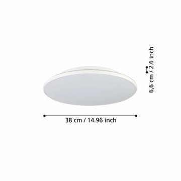 Utenpåliggende lampe Crespillo - 380 mm - Belysning - Innendørsbelysning & Lamper - Soveromslampe - Taklampa sovrum