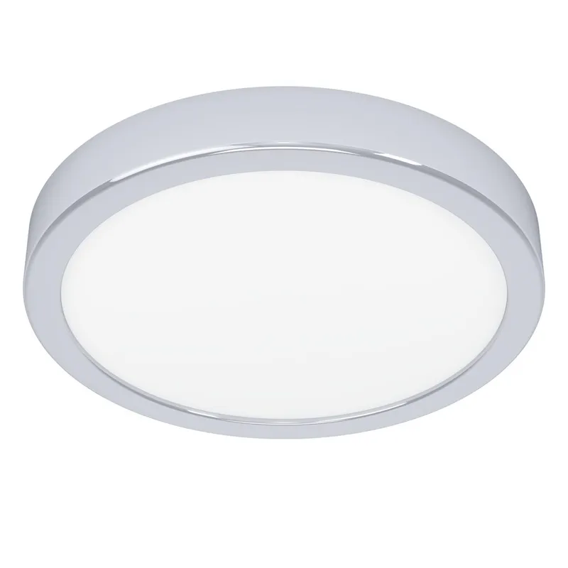 Utenpåliggende lampe Fueva Rund, Krom