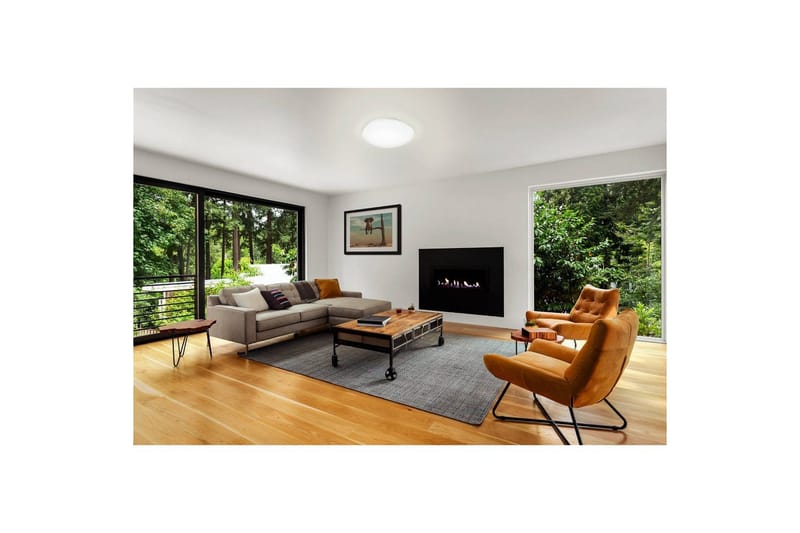 Vegg-/taklampe Eglo Sileras 450 mm - Hvit - Belysning - Innendørsbelysning & Lamper - Soveromslampe - Taklampa sovrum