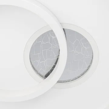 Vegg-/Taklampe Tiriolo - Hvit/Sølv - Belysning - Innendørsbelysning & Lamper - Soveromslampe - Taklampa sovrum