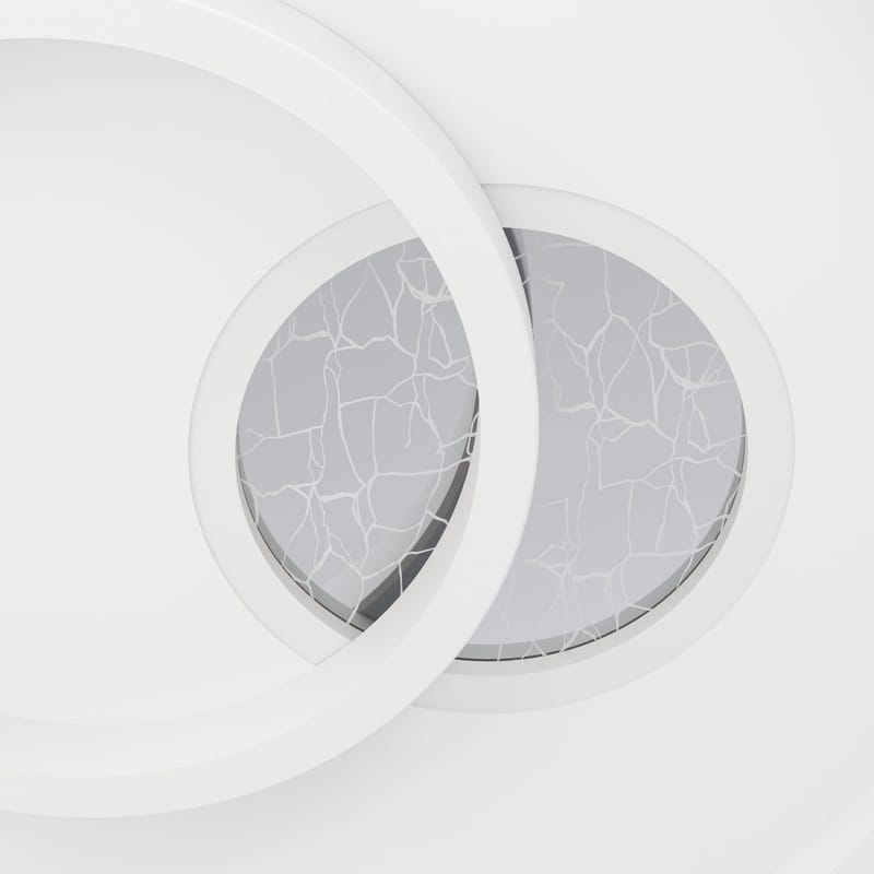 Vegg-/Taklampe Tiriolo - Hvit/Sølv - Belysning - Innendørsbelysning & Lamper - Soveromslampe - Taklampa sovrum