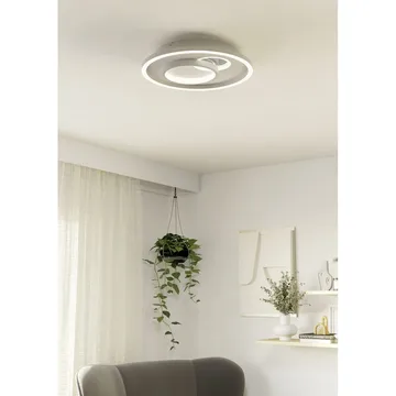 Vegg-/Taklampe Tiriolo - Hvit/Sølv - Belysning - Innendørsbelysning & Lamper - Soveromslampe - Taklampa sovrum