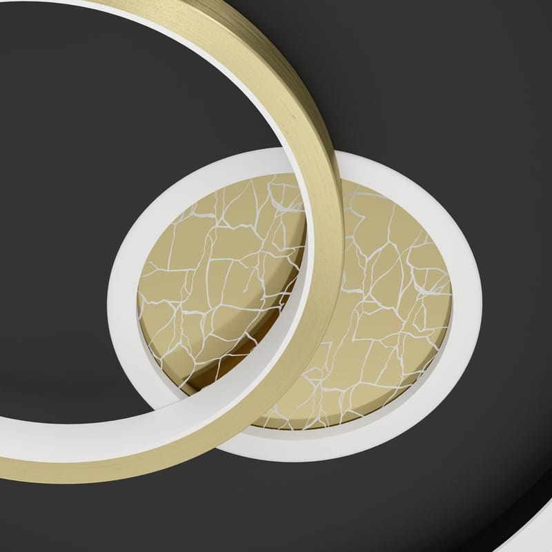 Vegg-/Taklampe Tiriolo - Svart/Gull - Belysning - Innendørsbelysning & Lamper - Soveromslampe - Taklampa sovrum