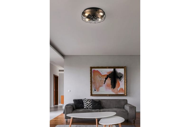 Vifte TRIO Trondheim Matt svart - Matt svart - Belysning - Innendørsbelysning & Lamper - Soveromslampe - Taklampa sovrum