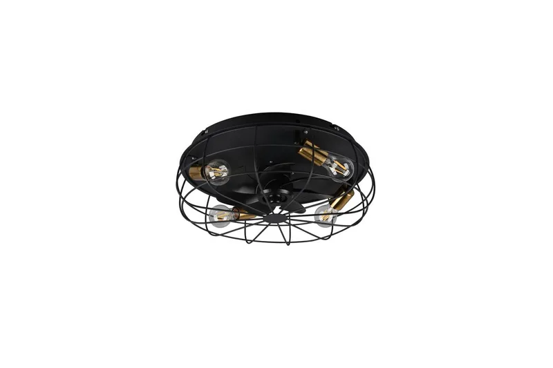 Vifte TRIO Trondheim Matt svart - Matt svart - Belysning - Innendørsbelysning & Lamper - Soveromslampe - Taklampa sovrum