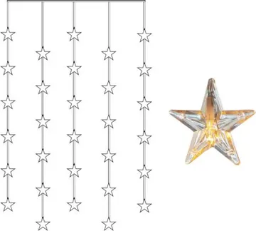 Star Curtain lysgardin 90 cm - transparent - Belysning - Innendørsbelysning & Lamper - Dekorasjonsbelysning