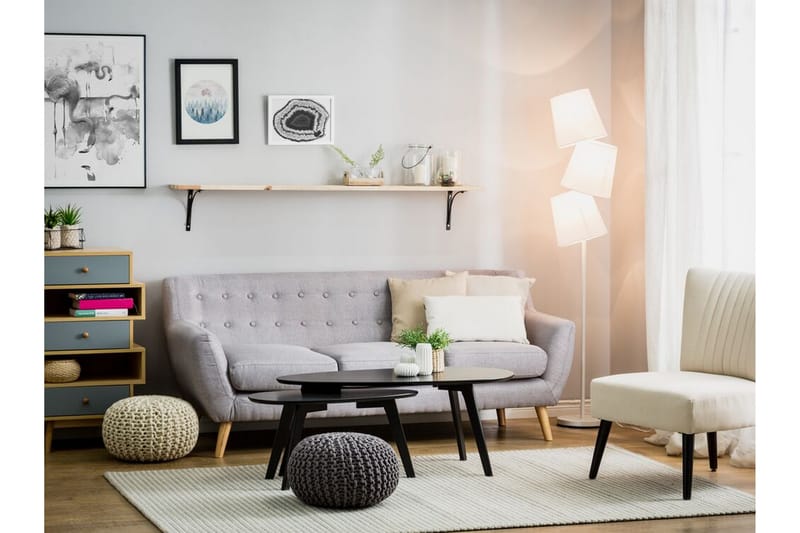 Grande Gulvlampe 164 cm - Hvit - Belysning - Innendørsbelysning & Lamper - Stuelampe