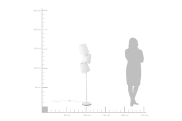 Grande Gulvlampe 164 cm - Hvit - Belysning - Innendørsbelysning & Lamper - Stuelampe