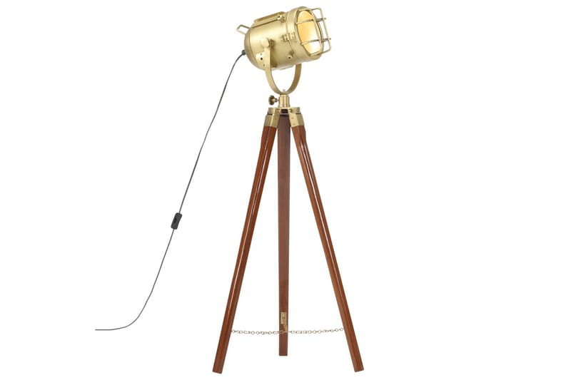 Gulvlampe med stativ heltre mango 97 cm - Belysning - Innendørsbelysning & Lamper - Stuelampe