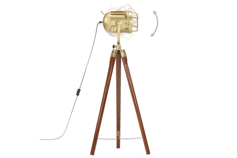 Gulvlampe med stativ heltre mango 97 cm - Belysning - Innendørsbelysning & Lamper - Stuelampe