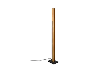 Kerala LED-Gulvlampe Mattsvart/Tre - Belysning - Innendørsbelysning & Lamper - Stuelampe