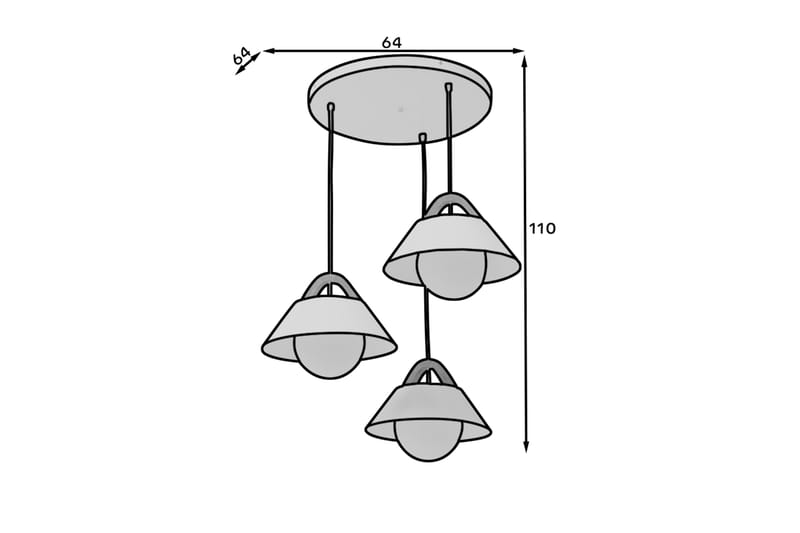Almitara Taklampe Rund - Svart - Belysning - Innendørsbelysning & Lamper - Taklampe - Pendellamper & Hengelamper
