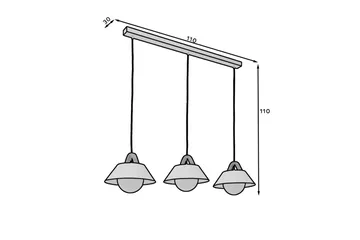 Almitara Taklampe Rund - Svart - Belysning - Innendørsbelysning & Lamper - Taklampe - Pendellamper & Hengelamper