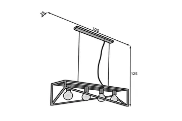 Eluvies Pendellampe Rund - Svart - Belysning - Innendørsbelysning & Lamper - Taklampe - Pendellamper & Hengelamper