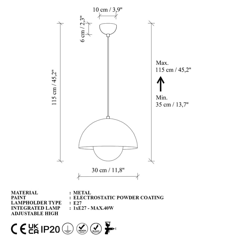 Eylul pendellampe - Marineblå - Belysning - Innendørsbelysning & Lamper - Taklampe - Krystallkrone & takkrone