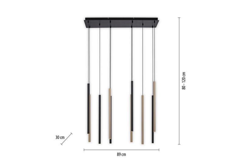 Fløyte Paul Neuhaus Taklampe - Belysning - Innendørsbelysning & Lamper - Taklampe - Pendellamper & Hengelamper