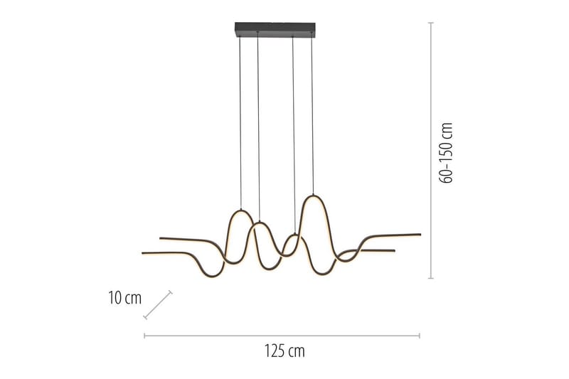 Høyde Paul Neuhaus Taklampe - Belysning - Innendørsbelysning & Lamper - Taklampe - Pendellamper & Hengelamper