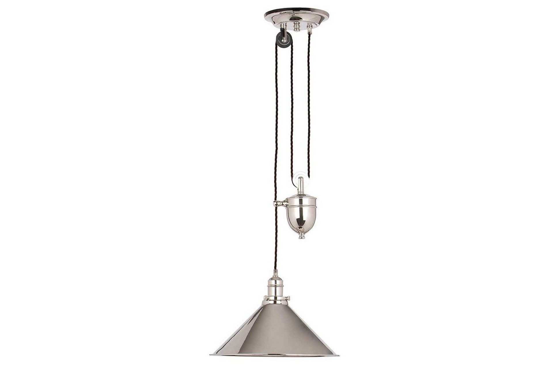 Hengelampe Elstead Lighting Provence Polert nikkel - Polert nikkel