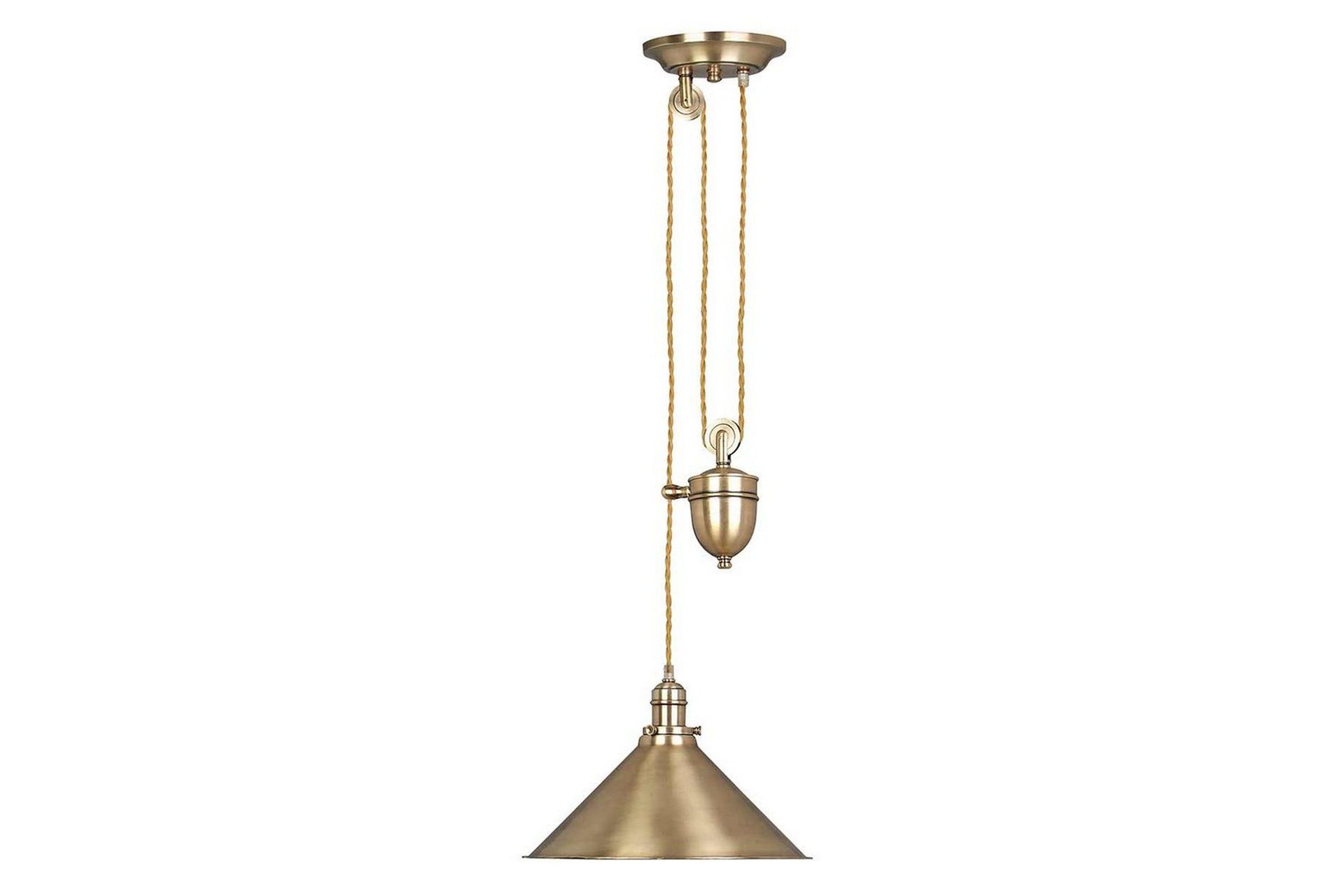 Hengelampe Elstead Lighting Provence Aldret Messing - Aldret Messing