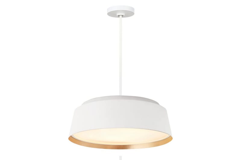 Hengelampe Feiss Asher Matt hvit og gull - Matt hvit og gull - Belysning - Innendørsbelysning & Lamper - Taklampe - Pendellamper & Hengelamper