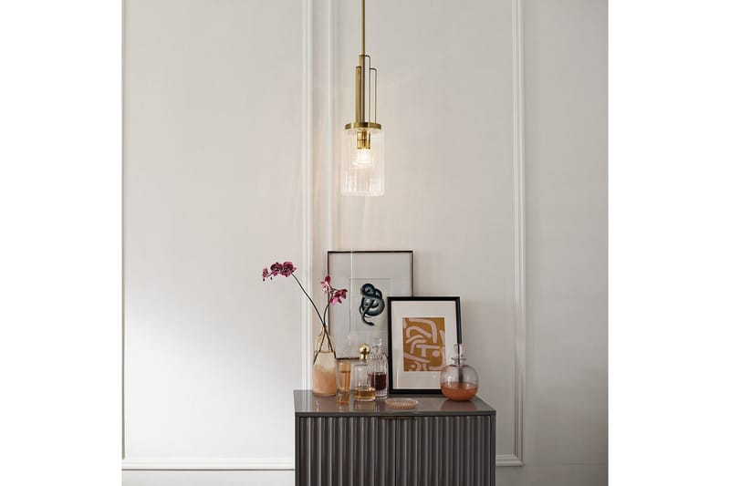 Hengelampe Kichler Kimrose Børstet naturlig messing - Børstet naturlig messing - Belysning - Innendørsbelysning & Lamper - Taklampe - Pendellamper & Hengelamper