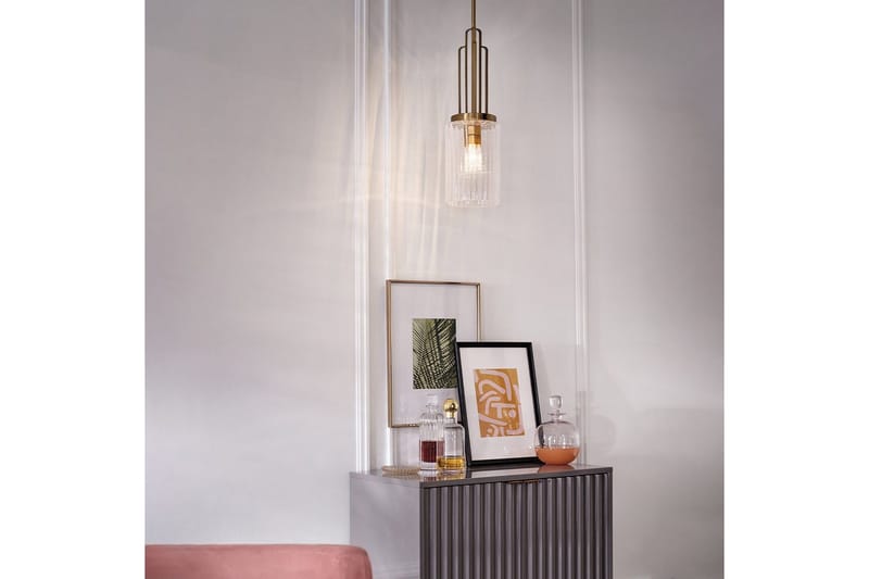 Hengelampe Kichler Kimrose Børstet naturlig messing - Børstet naturlig messing - Belysning - Innendørsbelysning & Lamper - Taklampe - Pendellamper & Hengelamper