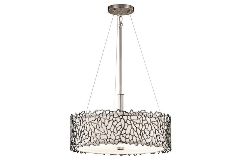 Hengelampe Kichler Sølv Korall 464x175x464 mm - 464x175x464 mm - Belysning - Innendørsbelysning & Lamper - Taklampe - Pendellamper & Hengelamper