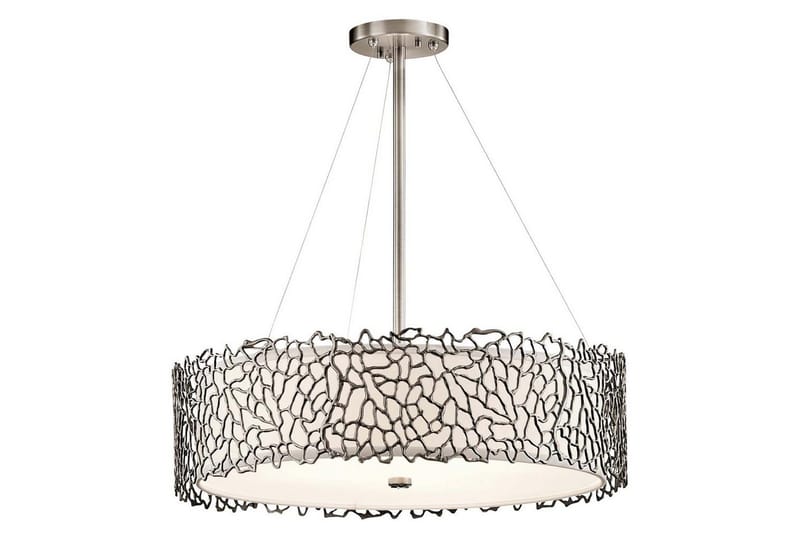 Hengelampe Kichler Sølv Korall 559x175x559 mm - 559x175x559 mm - Belysning - Innendørsbelysning & Lamper - Taklampe - Pendellamper & Hengelamper