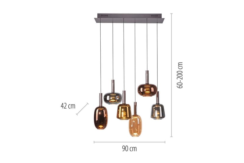 Irides Paul Neuhaus Taklampe - Belysning - Innendørsbelysning & Lamper - Taklampe - Pendellamper & Hengelamper