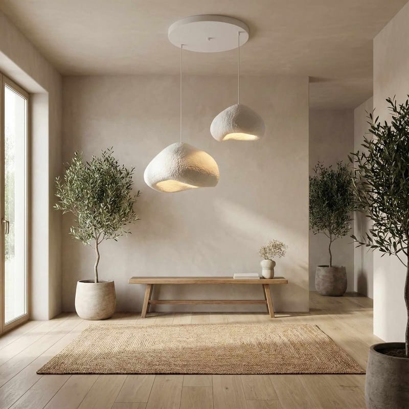 Kaolins pendellampe - Hvit - Belysning - Innendørsbelysning & Lamper - Taklampe - Krystallkrone & takkrone