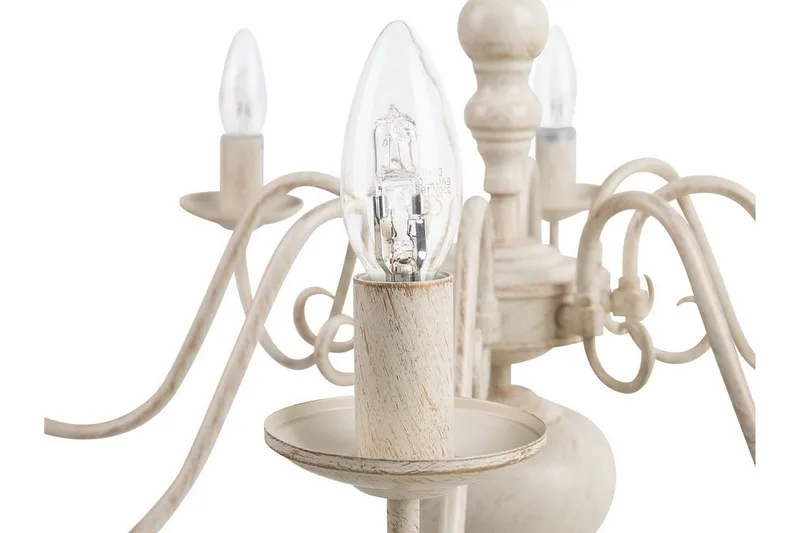 Brithon Lysekrone 59 cm - Hvit - Belysning - Innendørsbelysning & Lamper - Taklampe - Krystallkrone & takkrone