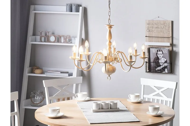 Brithon Lysekrone 59 cm, Hvit