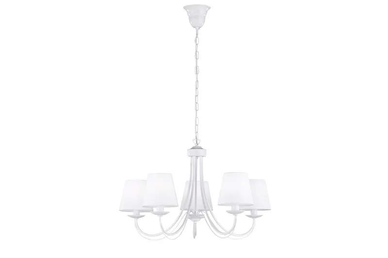 Cortez lysekrone 5xE14 hvit, Hvit